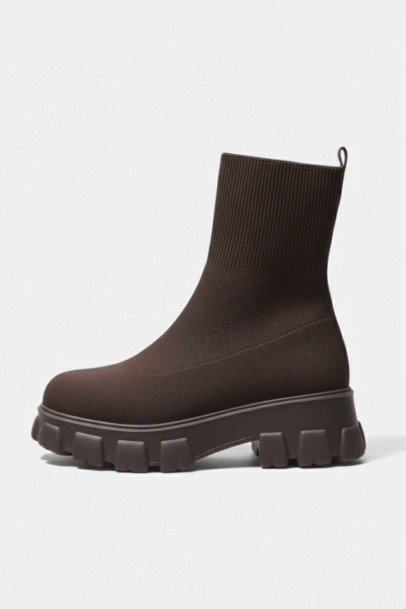 Chunky Sole Pull On Ankle Boots For Women | Virella