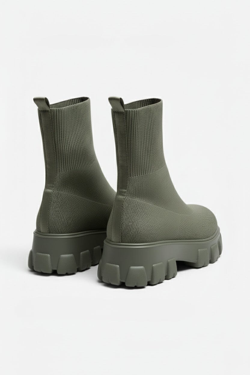 Chunky Sole Pull On Ankle Boots For Women | Virella