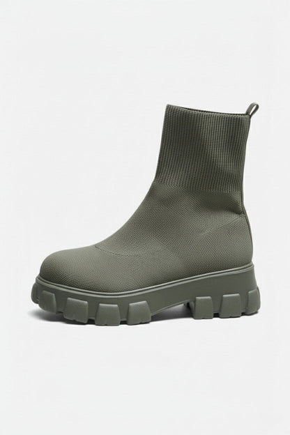 Chunky Sole Pull On Ankle Boots For Women | Virella