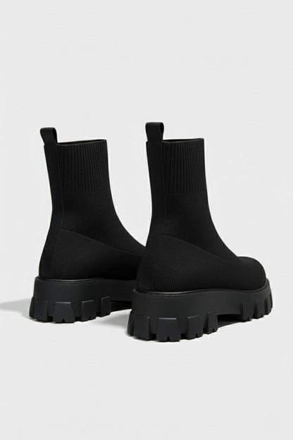 Chunky Sole Pull On Ankle Boots For Women | Virella