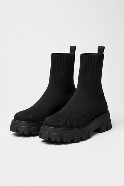 Chunky Sole Pull On Ankle Boots For Women | Virella