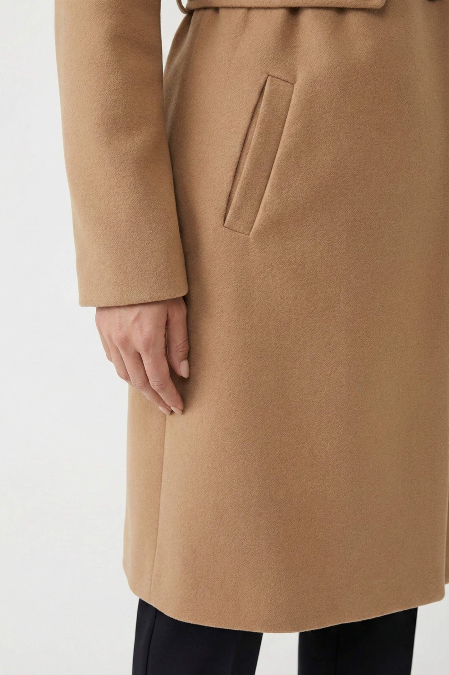 Long Tailored Double Breasted Coat For Women | Arlena