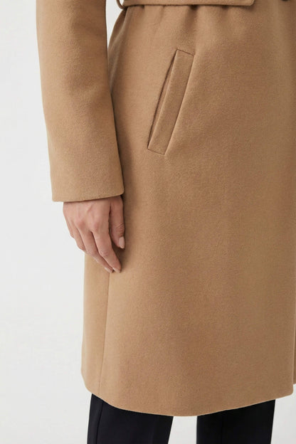 Long Tailored Double Breasted Coat For Women | Arlena