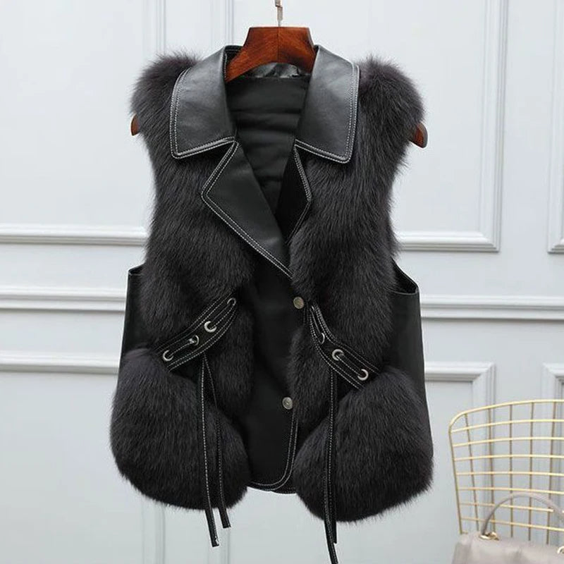 Elegant Textured Statement Vest For Women | Gemma