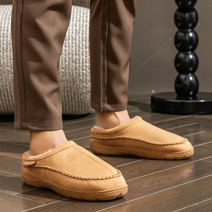 Lined Moccasin Style Slippers For Men | Coren