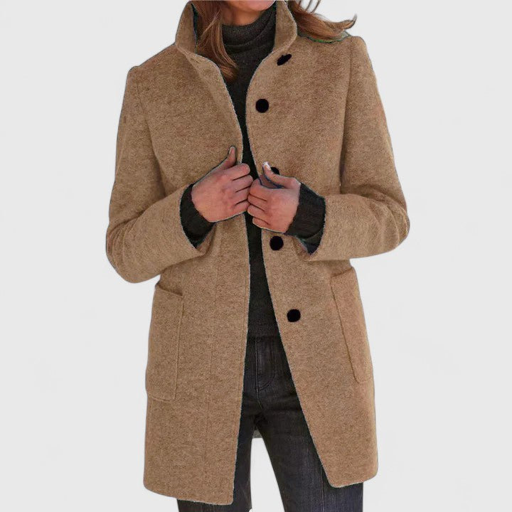 Classic Mid Length Coat For Women | Ardelia