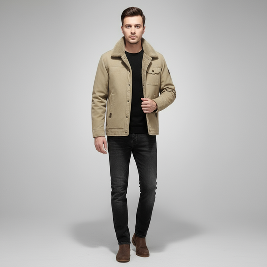 Utility Button Front Jacket for Men | Harrison