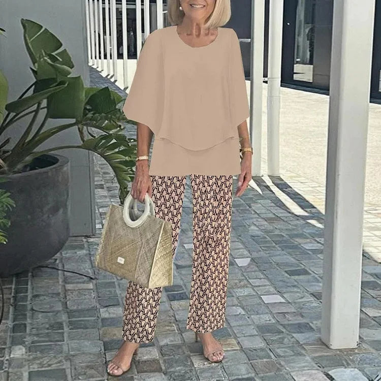 Printed Two Piece Co Ord Set For Women | Isadora