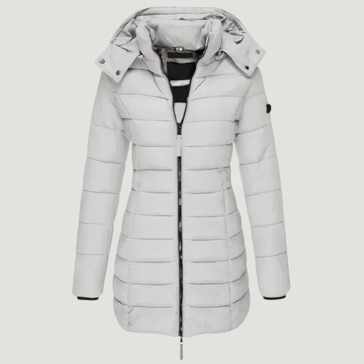 Long Hooded Jacket For Women | Brielle