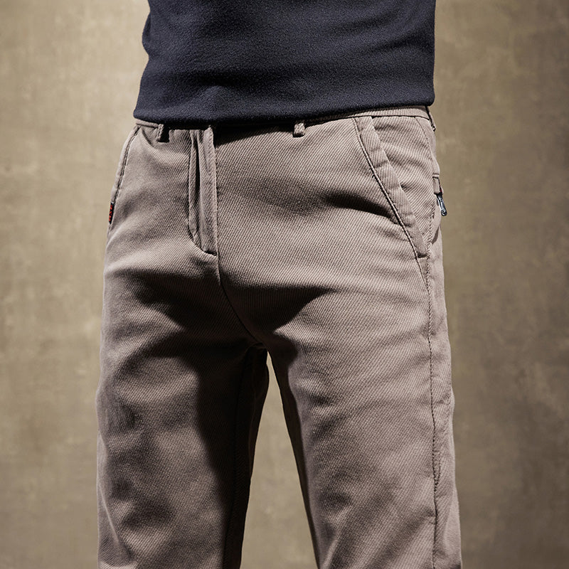 Slim Fit Stretch Trousers For Men | Adrian