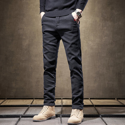 Slim Fit Stretch Trousers For Men | Adrian