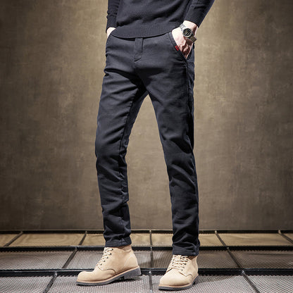 Slim Fit Stretch Trousers For Men | Adrian