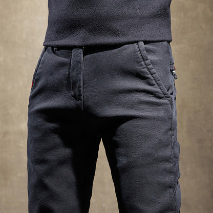 Slim Fit Stretch Trousers For Men | Adrian