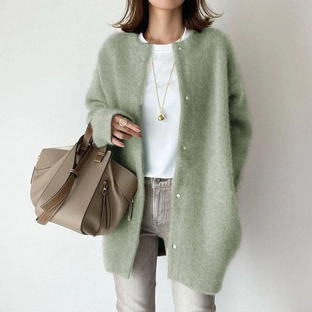 Elegant Button Front Jacket For Women | Mirela