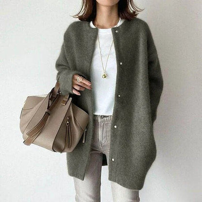 Elegant Button Front Jacket For Women | Mirela