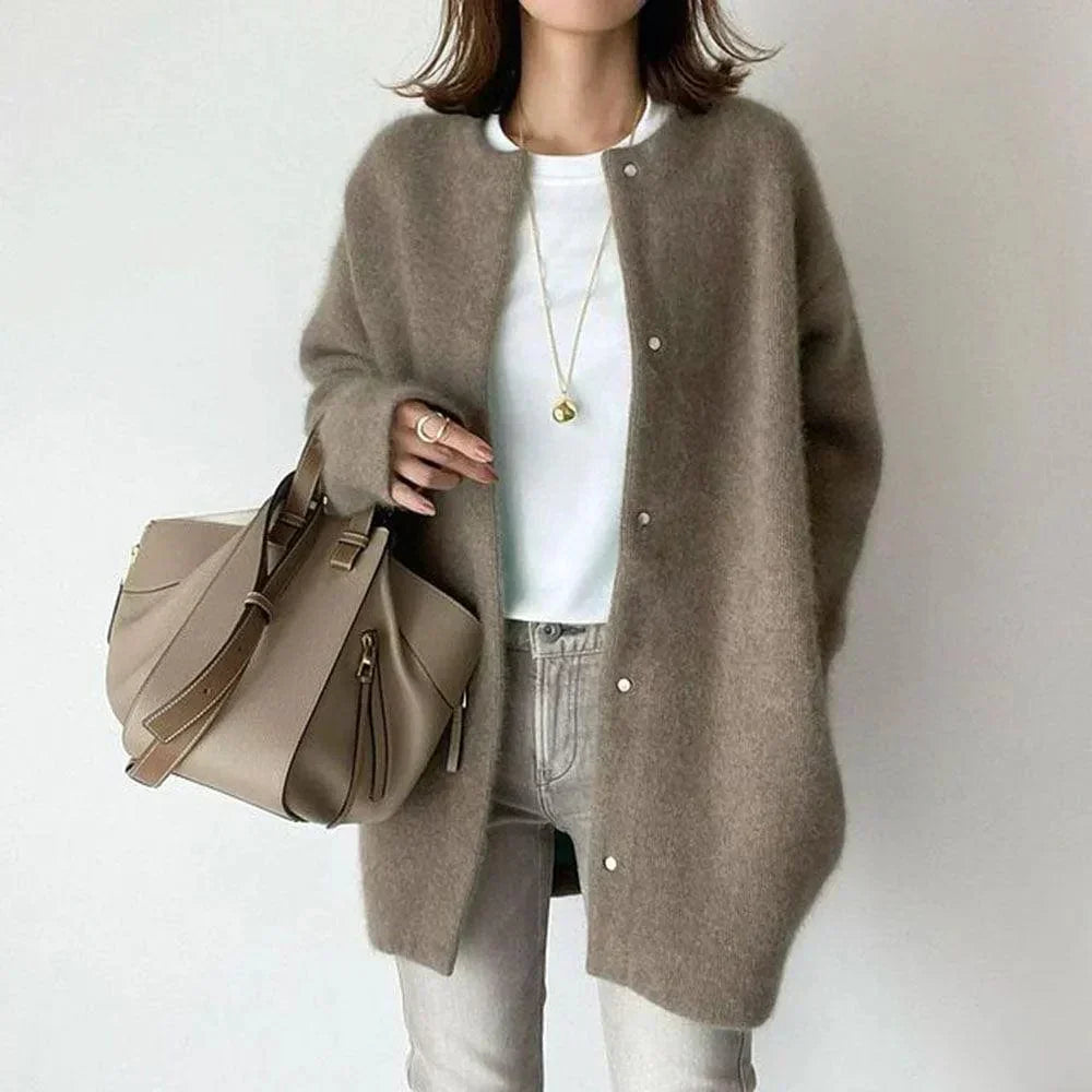 Elegant Button Front Jacket For Women | Mirela