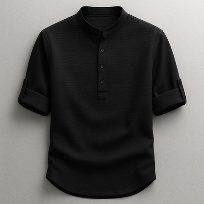 Textured Henley Shirt For Men | Caleb