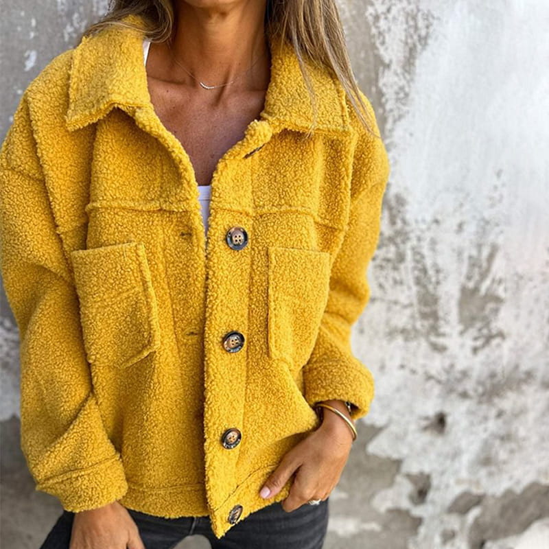 Short Button Jacket With Lapel Collar For Women | Hollie