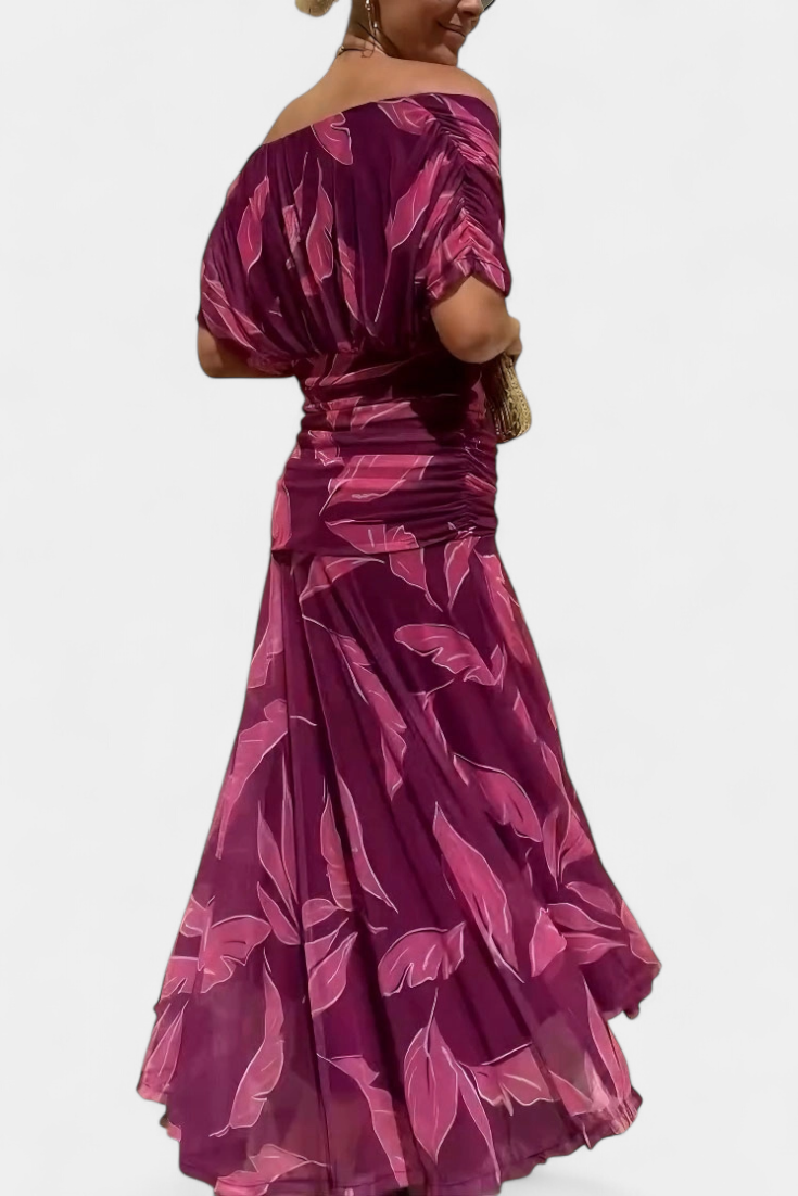 Elegant V Neck Maxi Dress For Women | Grace