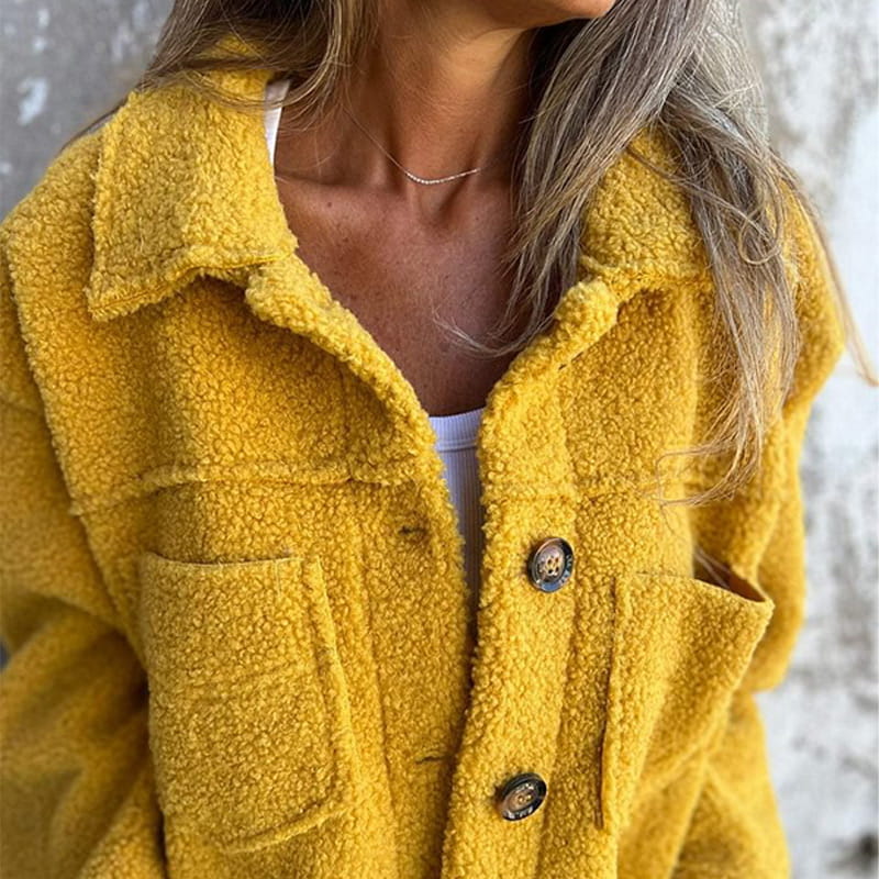 Button Front Textured Jacket for Women | Marielle