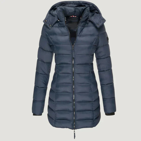Long Hooded Jacket For Women | Brielle