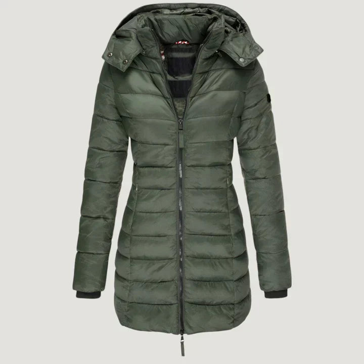 Long Hooded Jacket For Women | Brielle