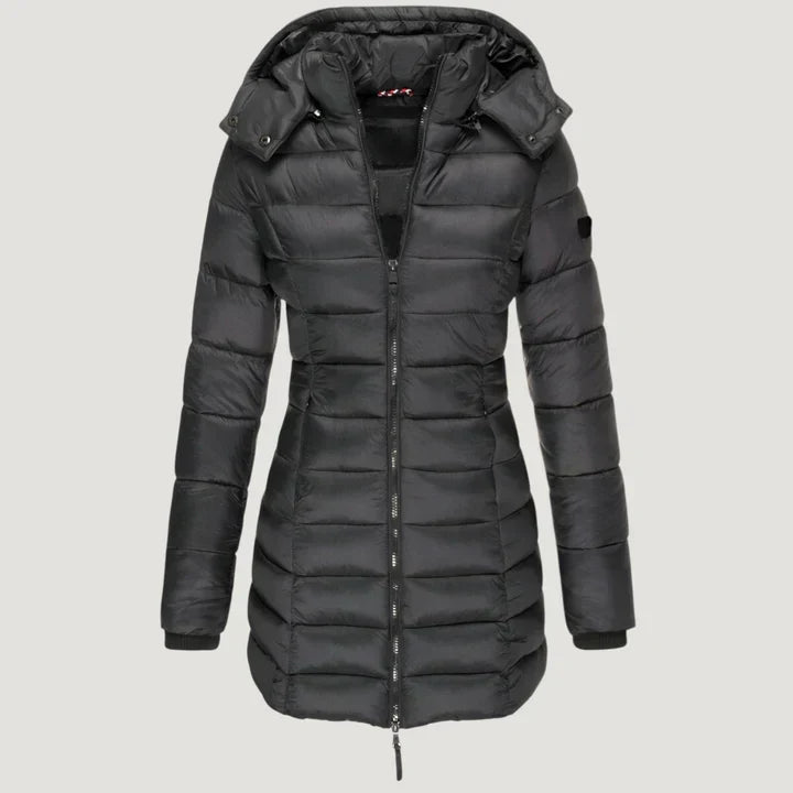 Long Hooded Jacket For Women | Brielle