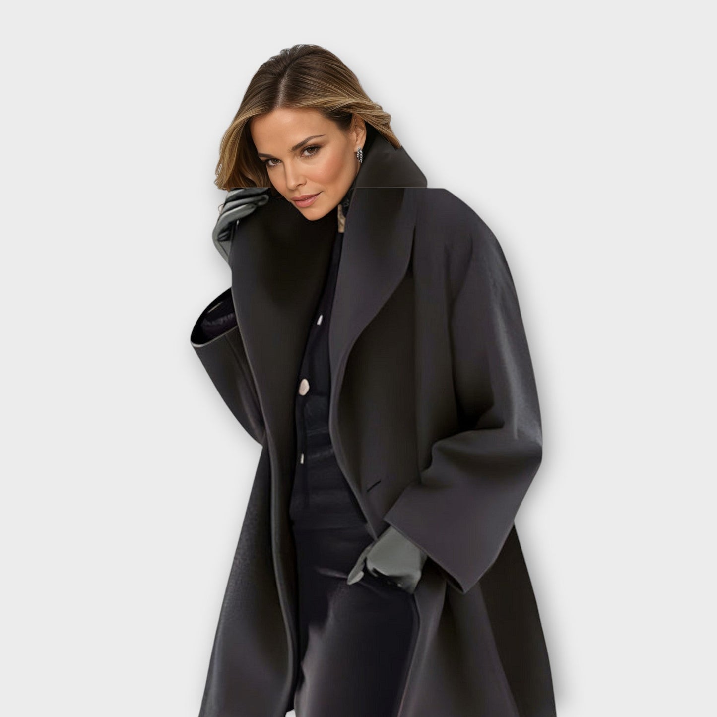 Elegant Long Coat For Women | Evelene
