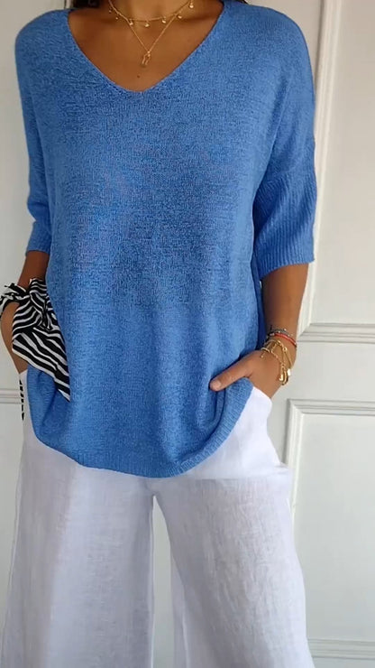 Timeless V Neck Top For Women | Cassie