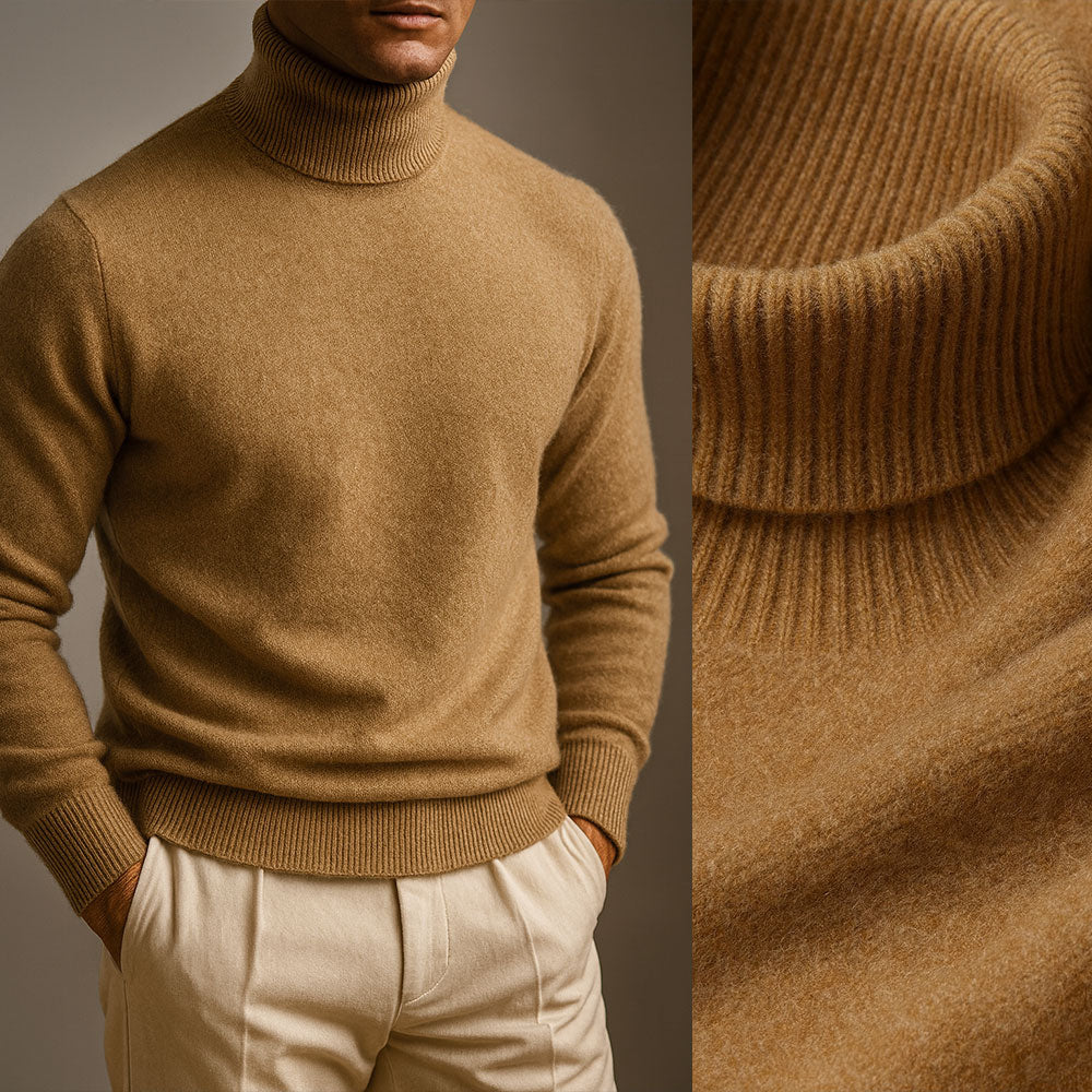 Classic Turtleneck Knit Sweater For Men | Rohan