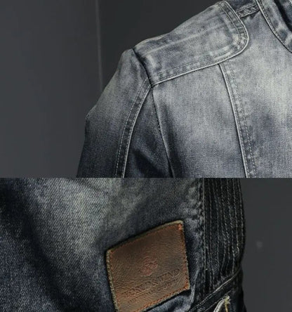 Retro Zip Front Jacket For Men | Matteo